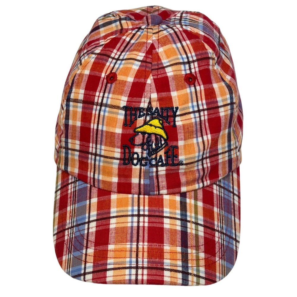 The Salty Dog Cafe Hat Youth Plaid Baseball Cap Kids Apparel Hilton Head